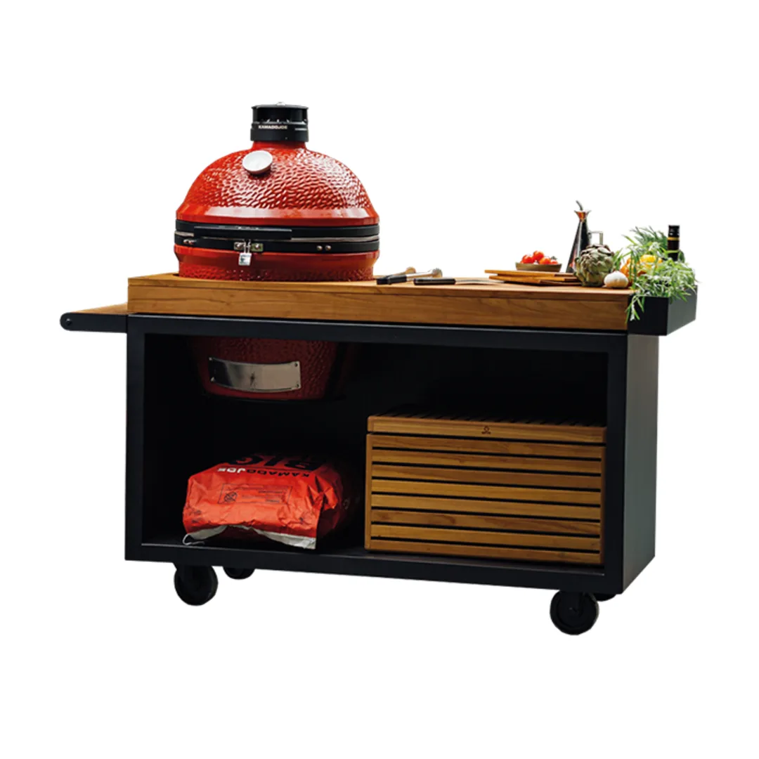 Tisch Schwarz Kamado 135 Pro Teak KJ OFYR – Bild 2